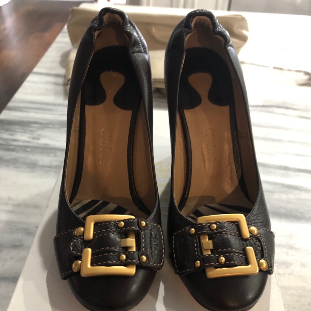 Chloe wedges size 7.